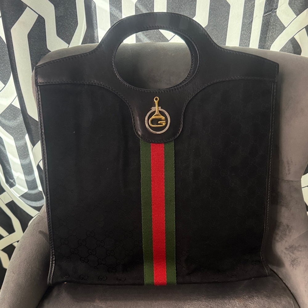 Black and Green Designer Tote Bag